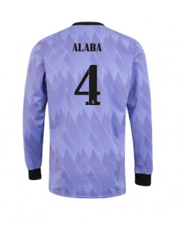 Real Madrid David Alaba #4 Auswärtstrikot 2022-23 Langarm